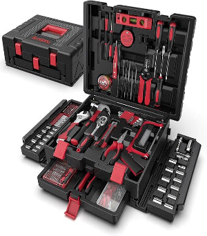 Home Tool Kit with Drawer - 379-PCs