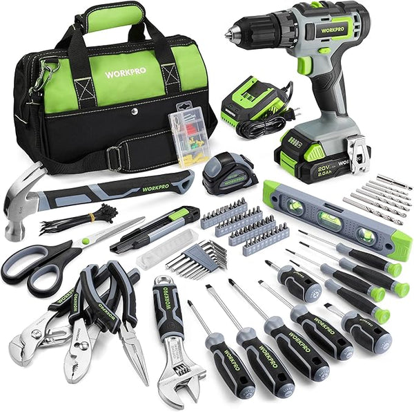 Home Tool Set with Power Drill