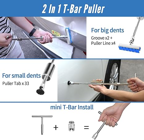 Car Dent Puller Kit with Glue Gun