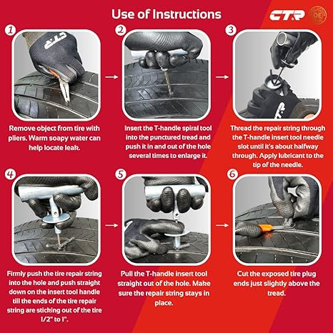 CTR Heavy Duty Tire Plug Kit