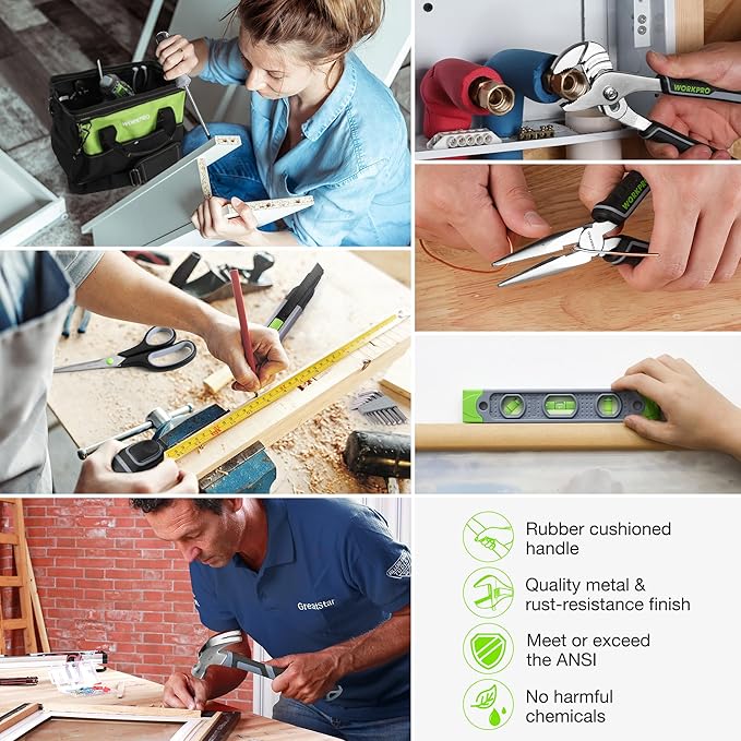 Home Tool Set with Power Drill