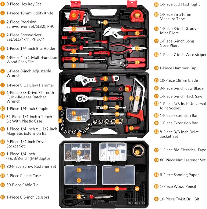 325 Piece Home Repair Tool Kit