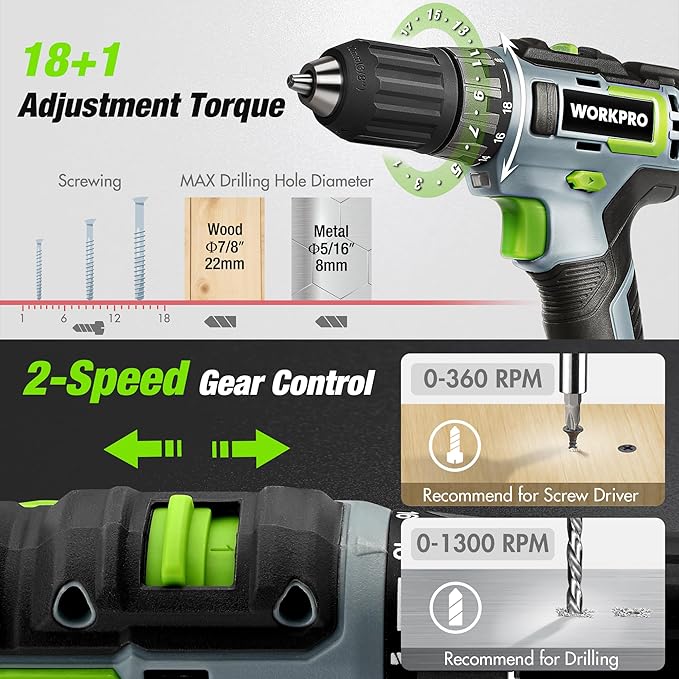 Home Tool Set with Power Drill
