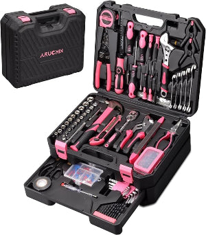 450-Piece Pink Tool Kit